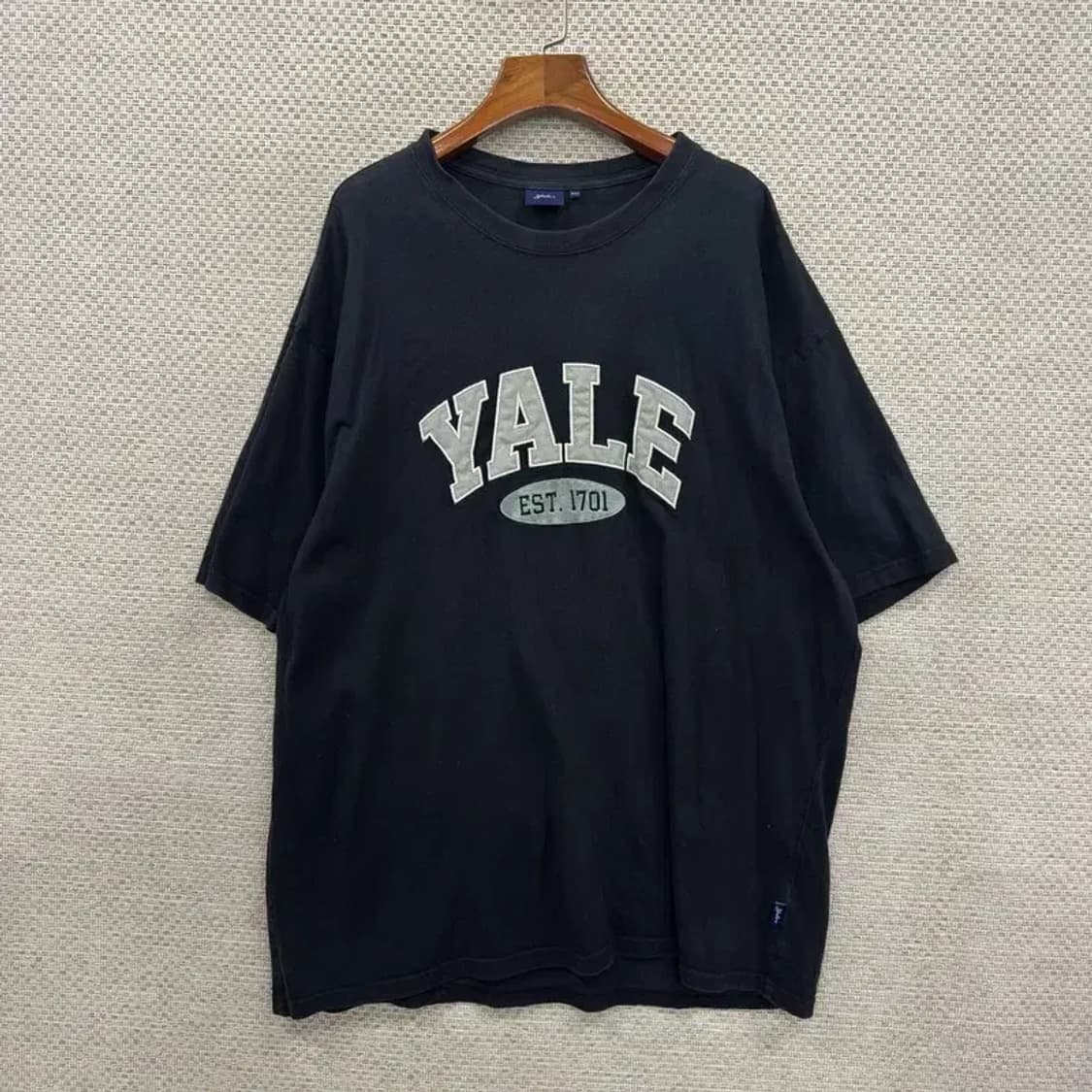 예일 YALE 빅로고 자수 오버핏 반팔티 110 D06930 상품이미지1