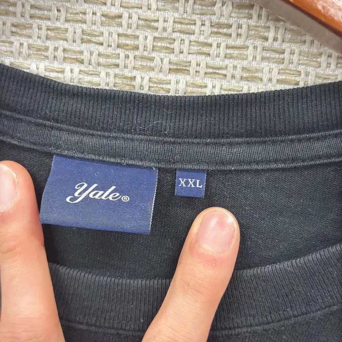 예일 YALE 빅로고 자수 오버핏 반팔티 110 D06930 상품이미지3