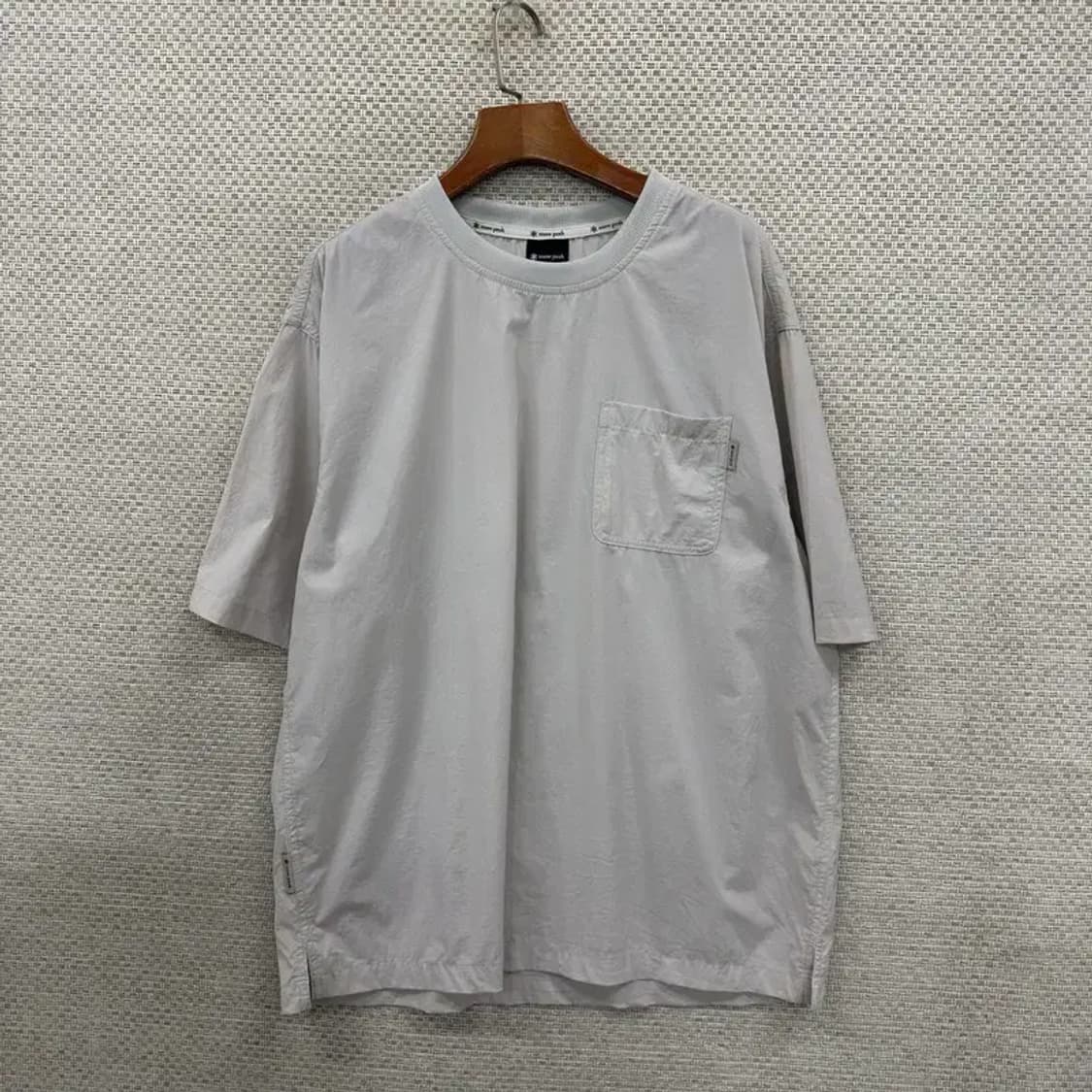 스노우피크 포켓 홑겹 오버핏 반팔티 105 D06938 상품이미지1