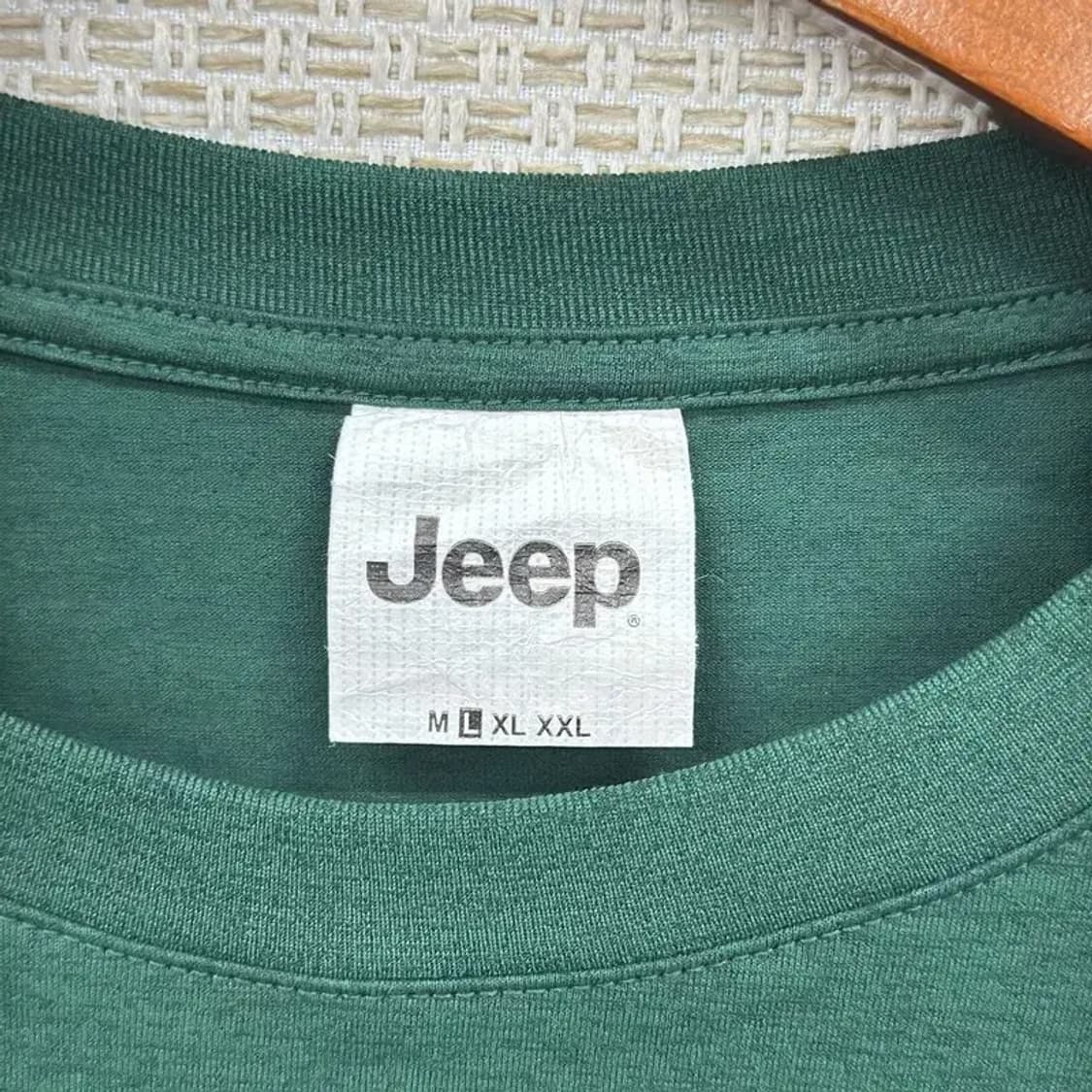 지프 JEEP 그린 빅로고 기능성 반팔티 100 D07021 상품이미지3