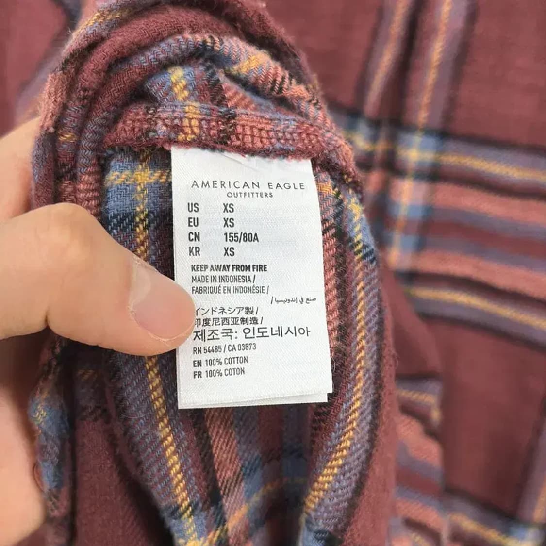 아메리칸이글 캐주얼 여자 체크셔츠 90 D07118 상품이미지4