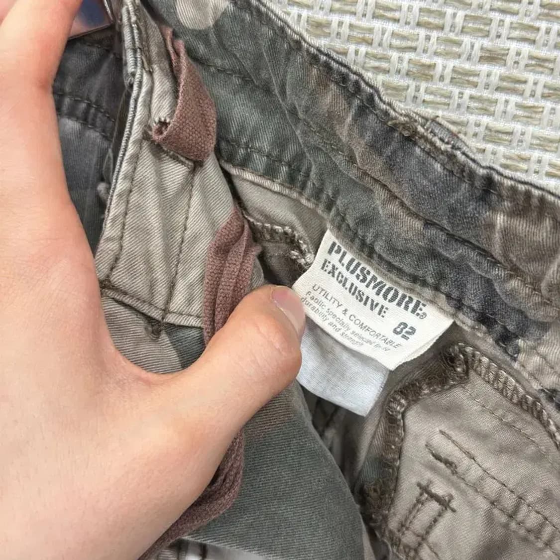 빈티지 밀리터리 카모 카고 반바지 31인치 D07321 상품이미지3
