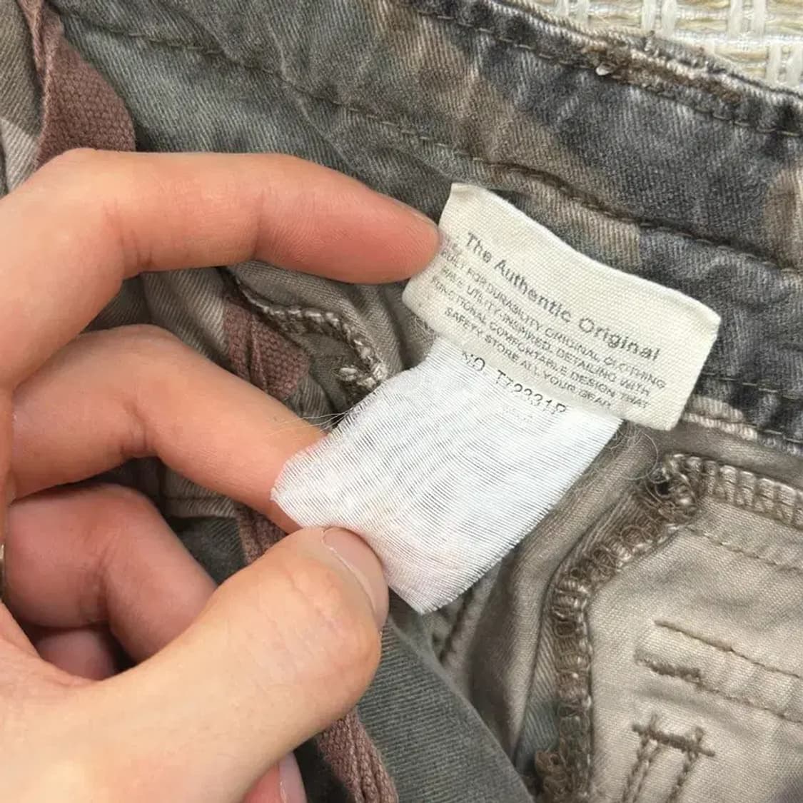 빈티지 밀리터리 카모 카고 반바지 31인치 D07321 상품이미지4