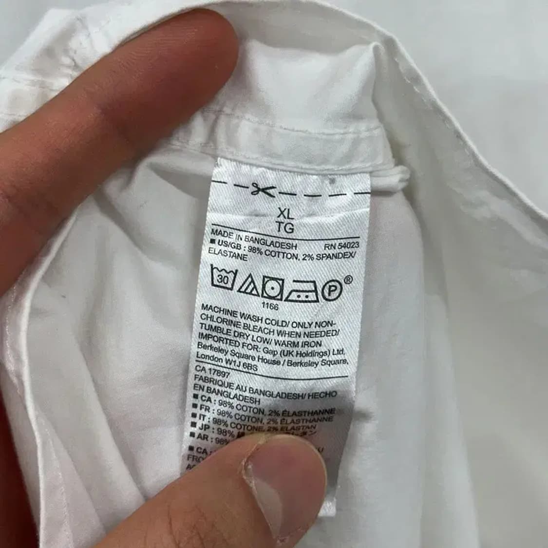 갭 GAP 슬림핏 캐주얼 긴팔 셔츠 105 D07315 상품이미지4