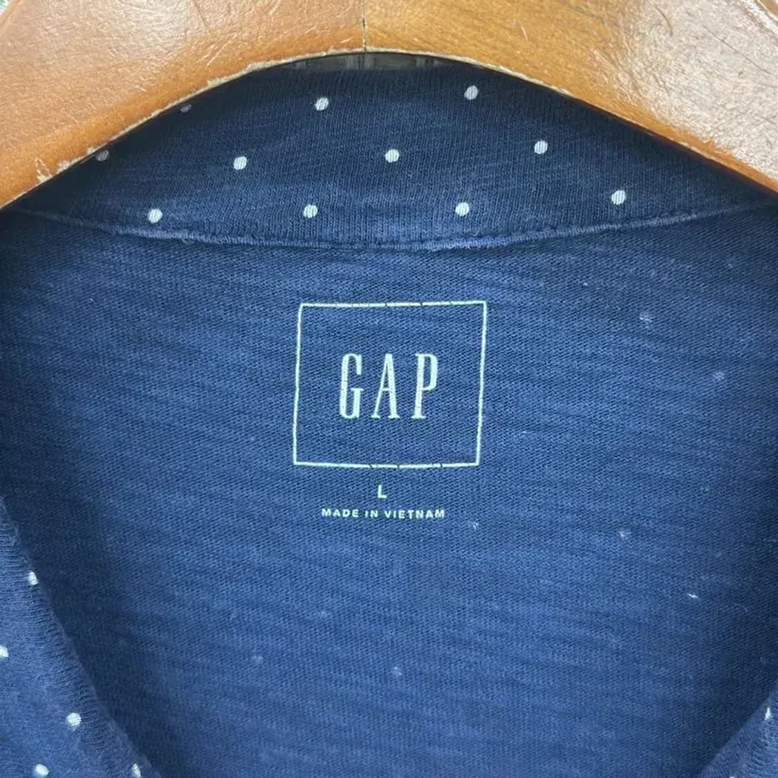 갭 GAP 도트패턴 캐주얼 반팔카라티 100 D07285 상품이미지3