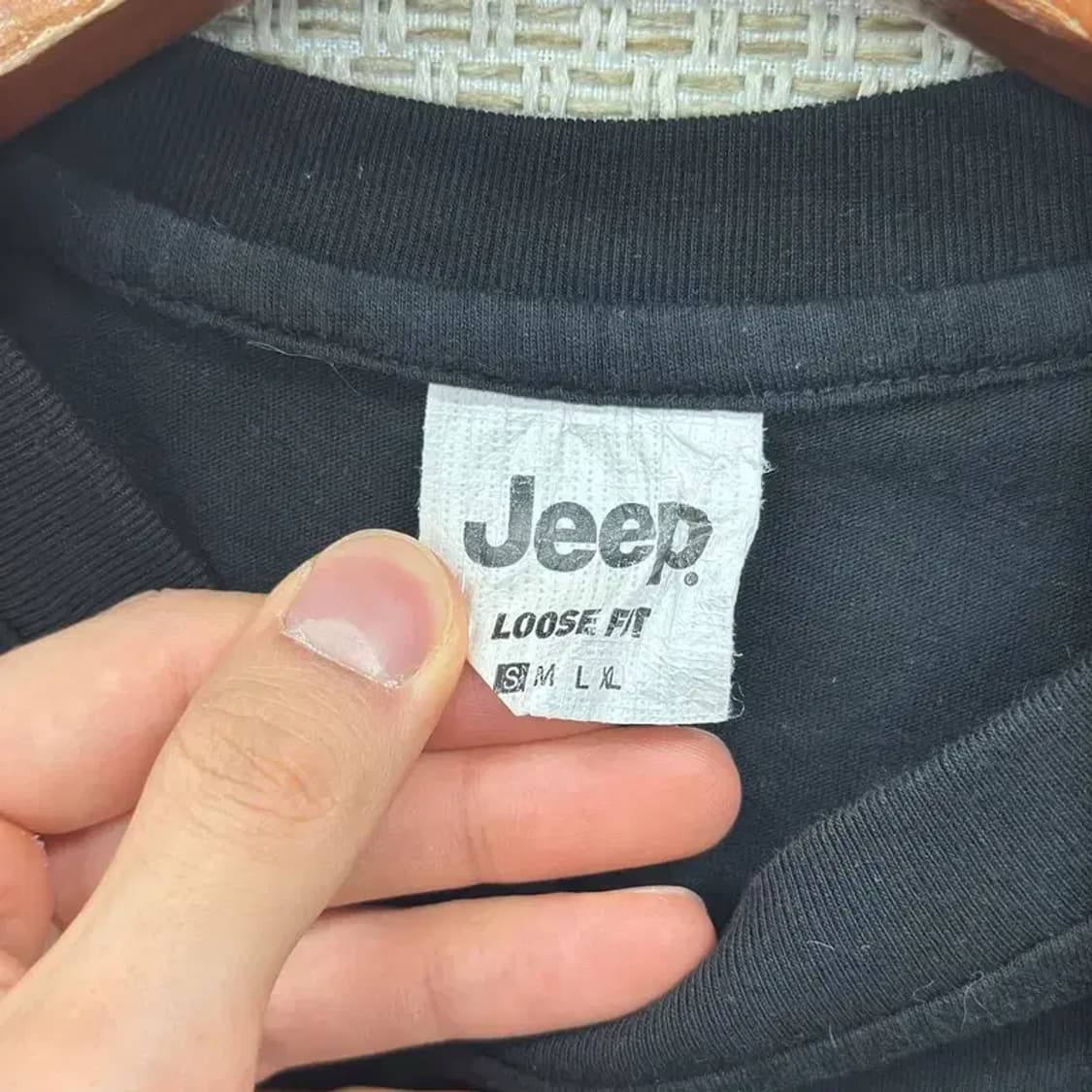 지프 JEEP 프린팅로고 캐주얼 반팔티 90 D07397 상품이미지3
