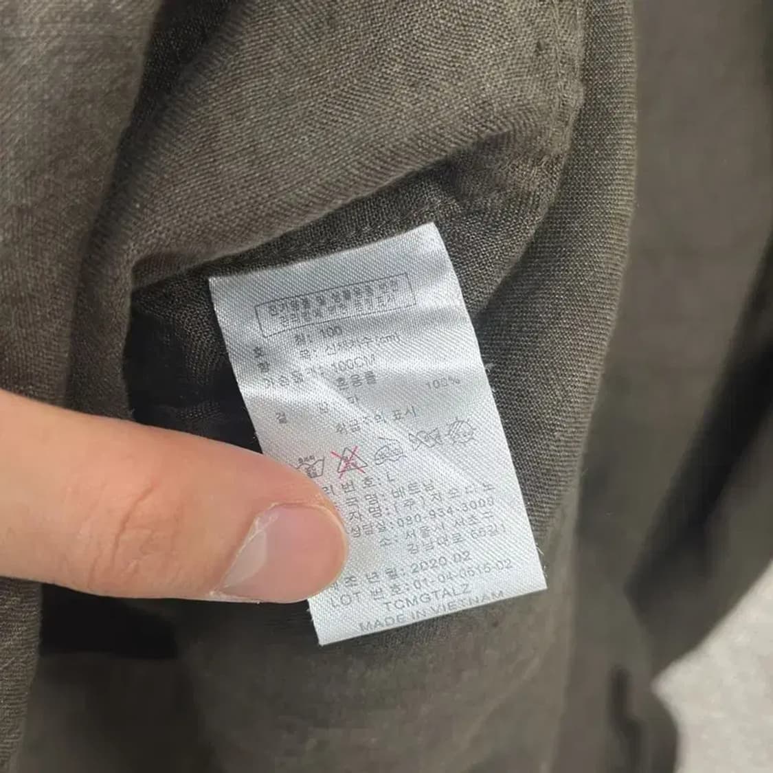 지오다노 포켓 캐주얼 린넨 긴팔 셔츠 100 D07381 상품이미지4