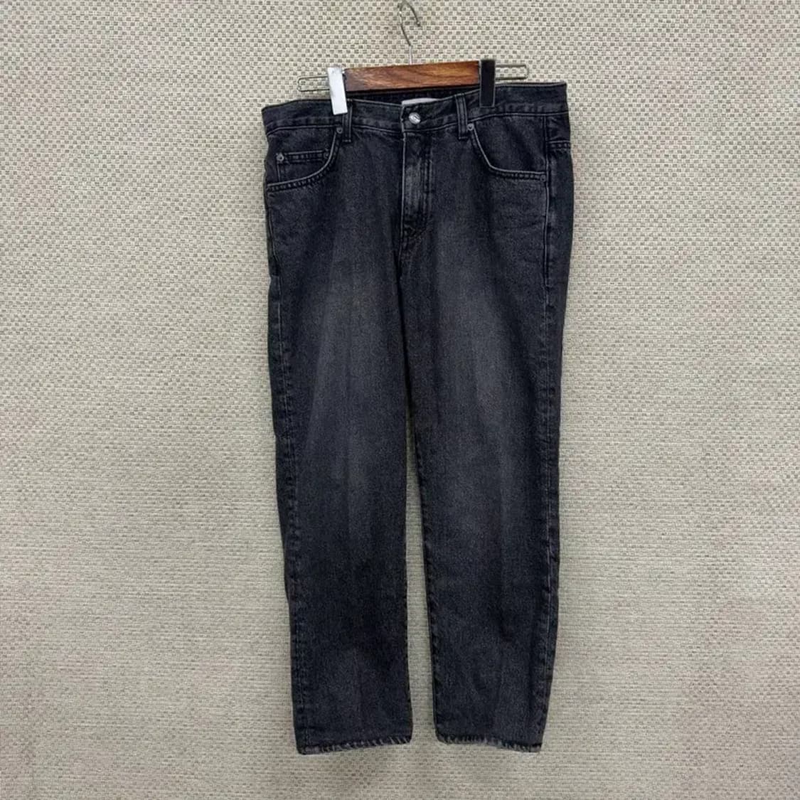 인스턴트데님 캐주얼 흑청 데님 청바지 32인치 D07505 상품이미지1