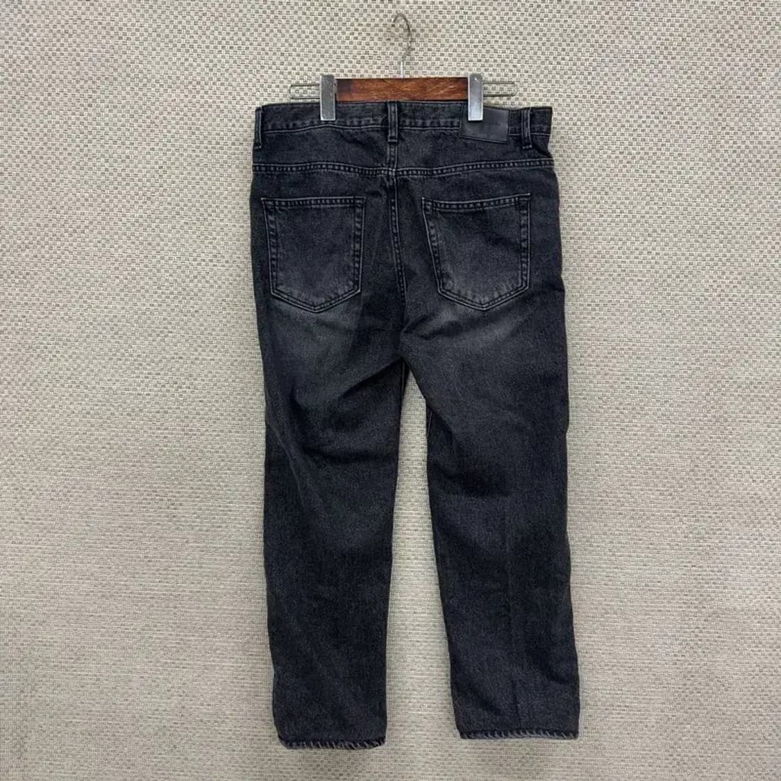인스턴트데님 캐주얼 흑청 데님 청바지 32인치 D07505 상품이미지2