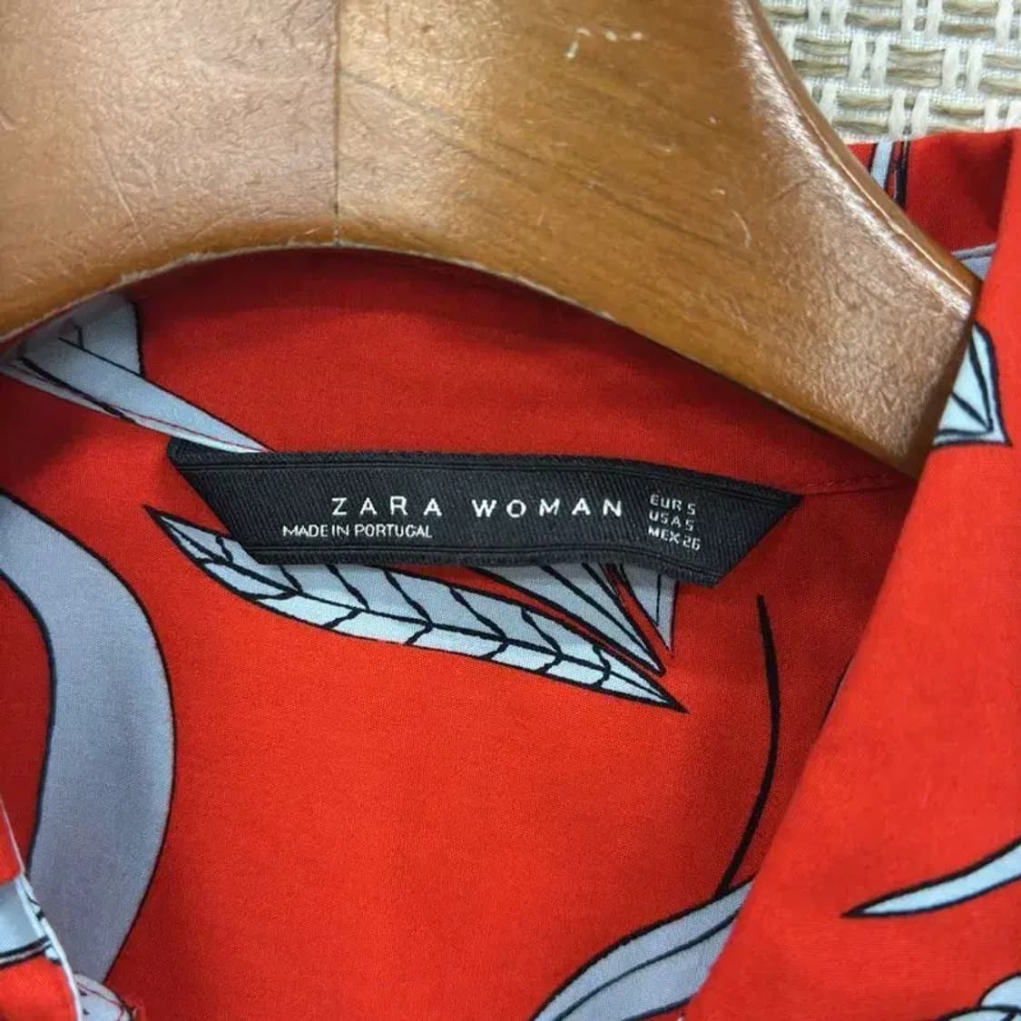 자라 ZARA 하와이안 카라 원피스 S D07561 상품이미지3