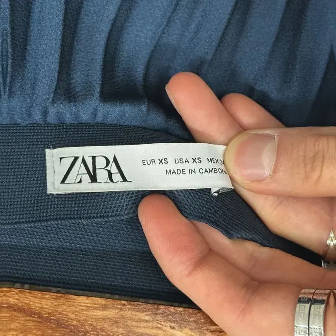 자라 ZARA 플리츠 롱스커트 24인치 D07565 상품이미지3
