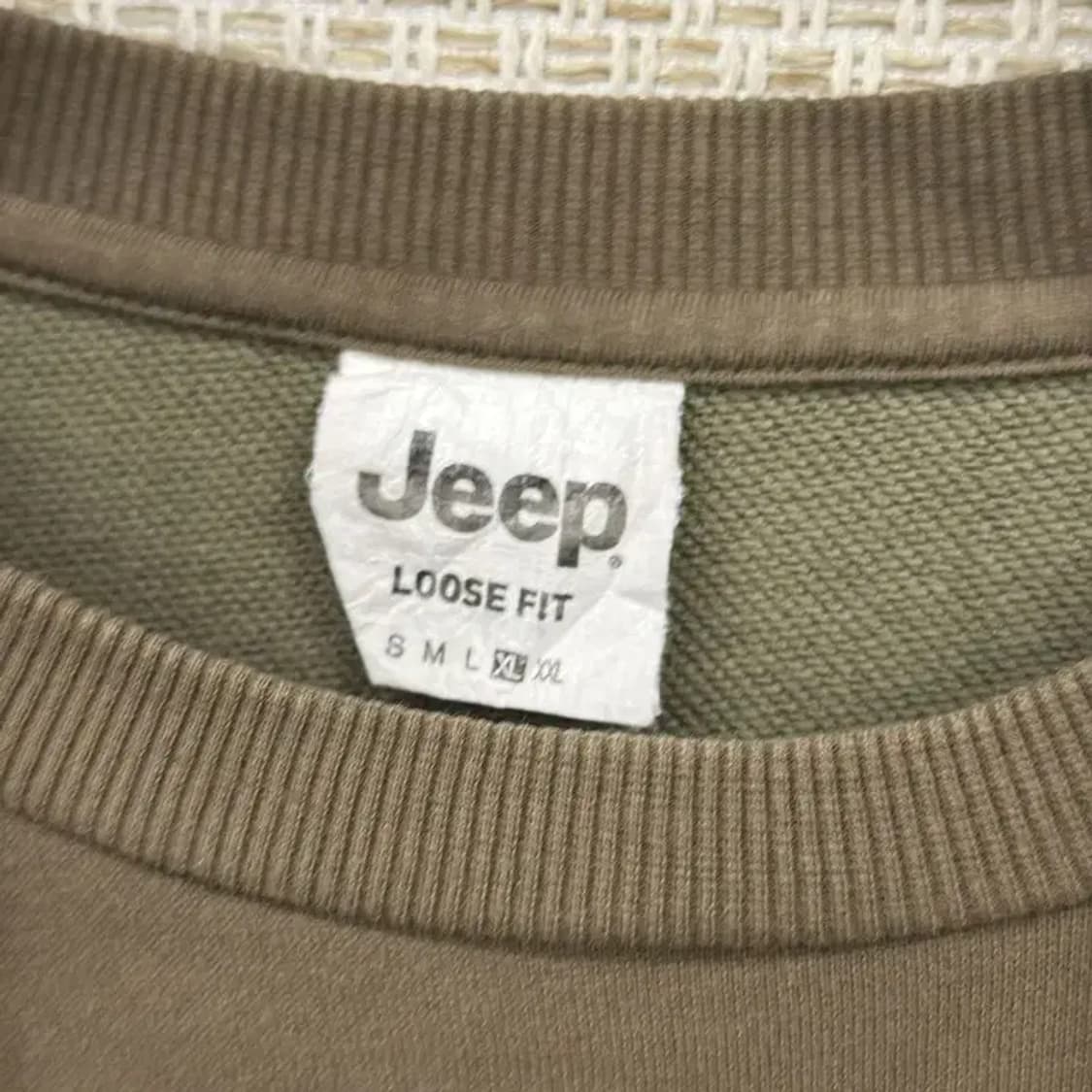 지프 JEEP 빅로고 프린팅 맨투맨 스웻셔츠 105 D07592 상품이미지3