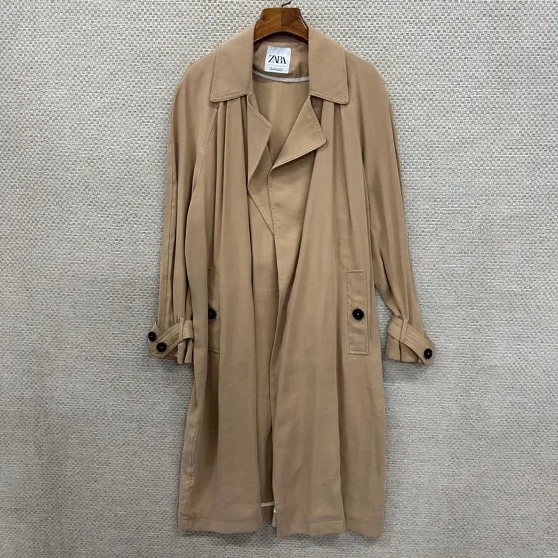 자라 ZARA 캐주얼 비스코스 트렌치 코트 105 D07777 상품이미지1