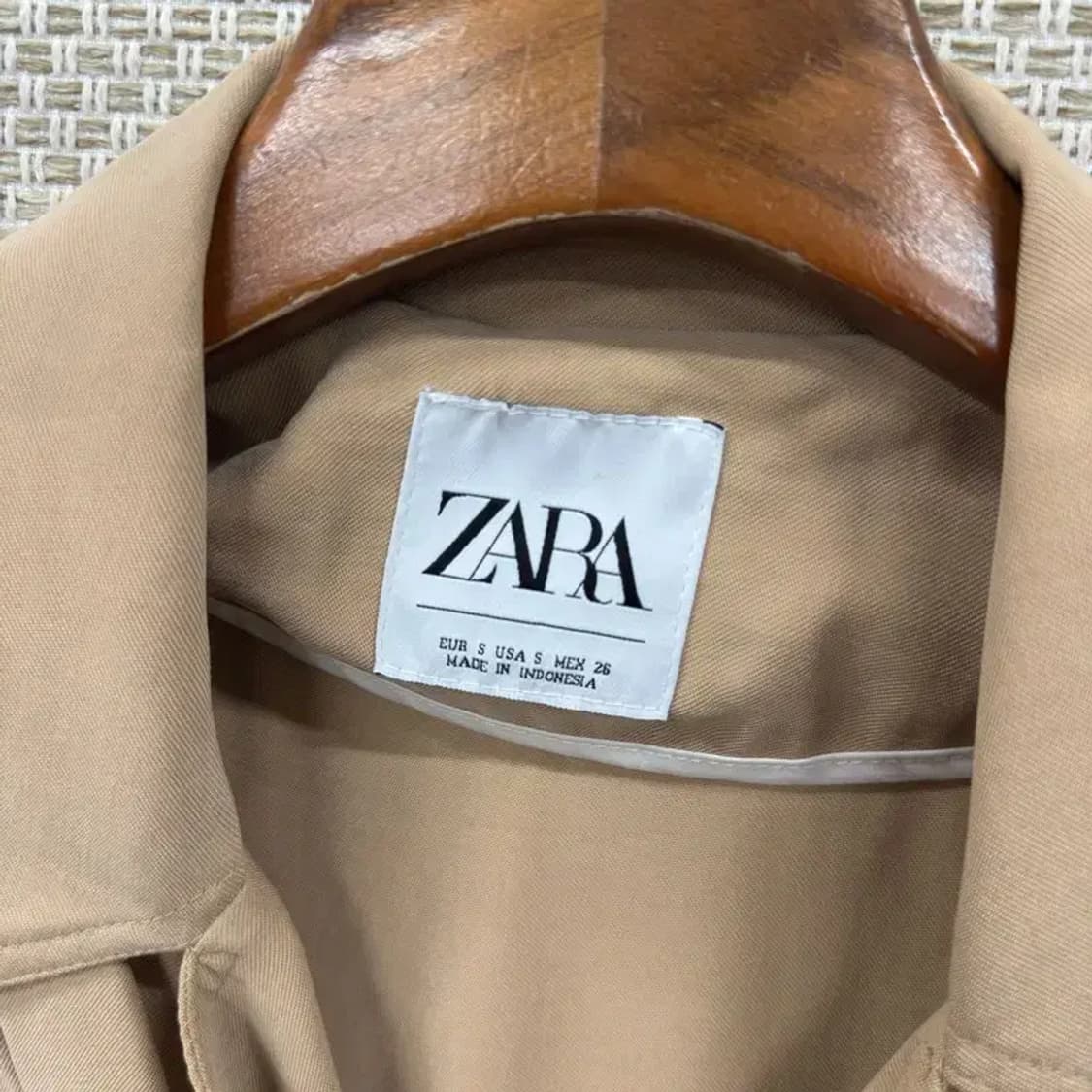 자라 ZARA 캐주얼 비스코스 트렌치 코트 105 D07777 상품이미지3