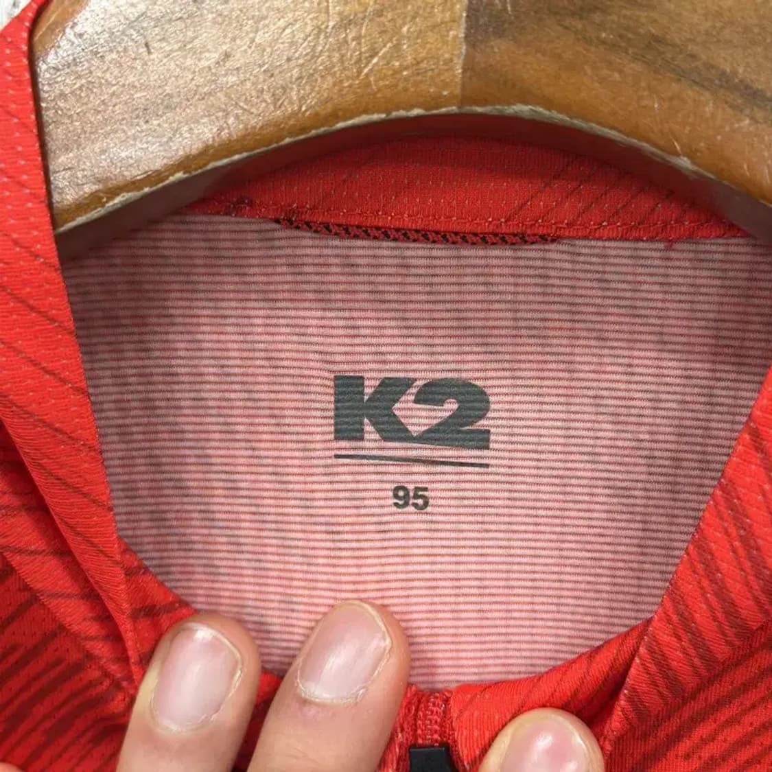 K2 아웃도어 프린팅로고 기능성 반집업 긴팔티 95 D07751 상품이미지3