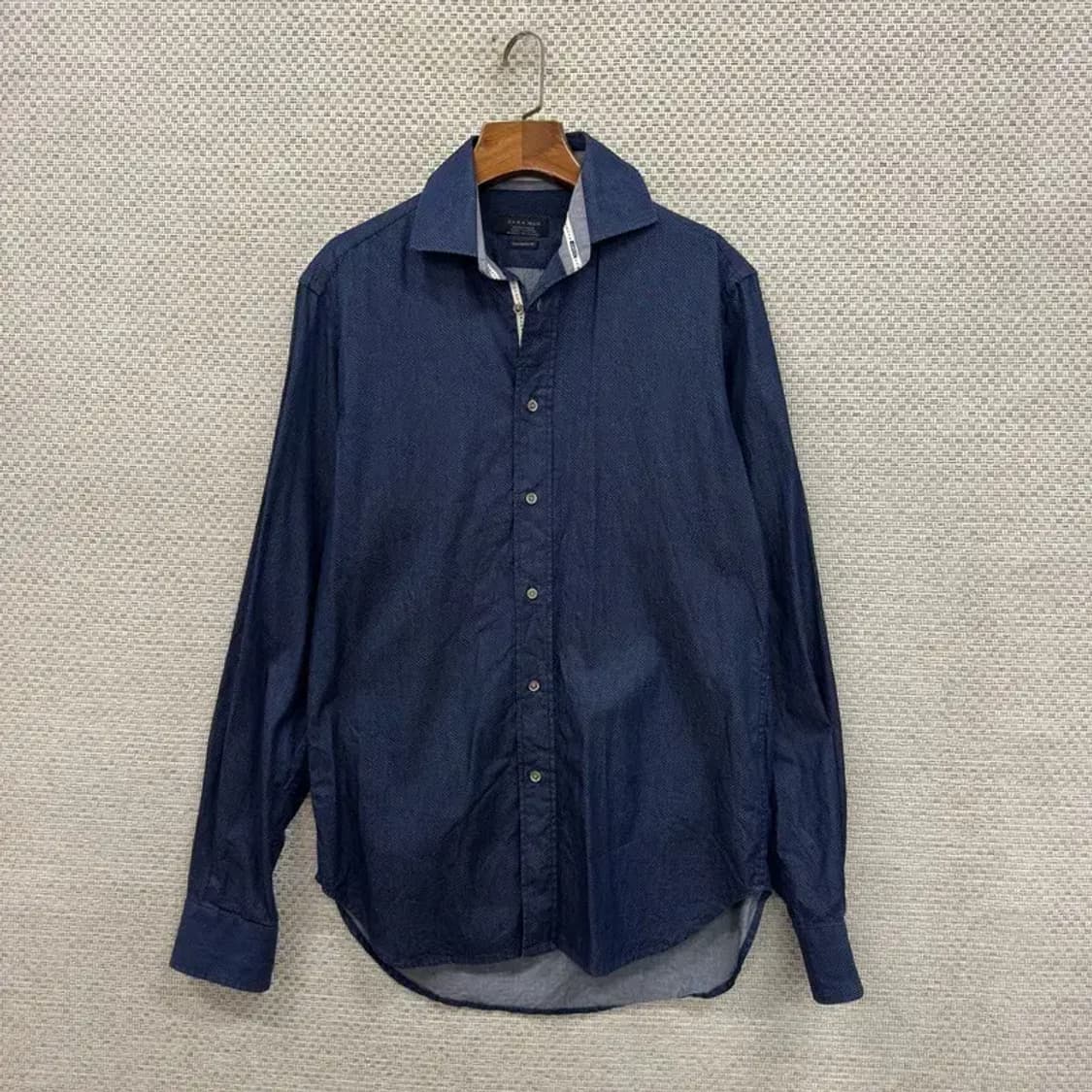 자라 ZARA 테일러드핏 남성 긴팔 셔츠 95 D07773 상품이미지1