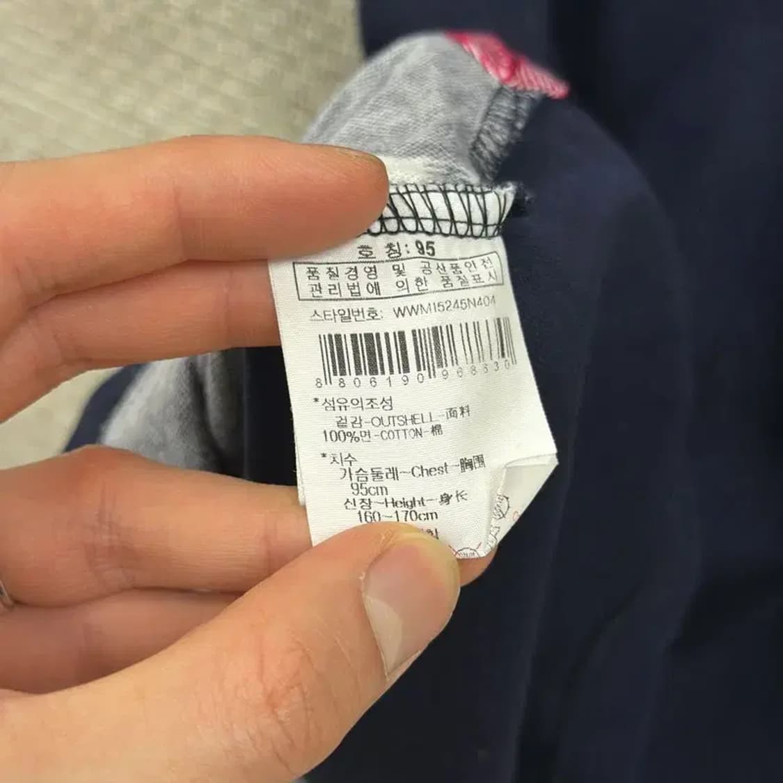 와이드앵글 골프 네이비 여자 반팔카라티 95 D07845 상품이미지4
