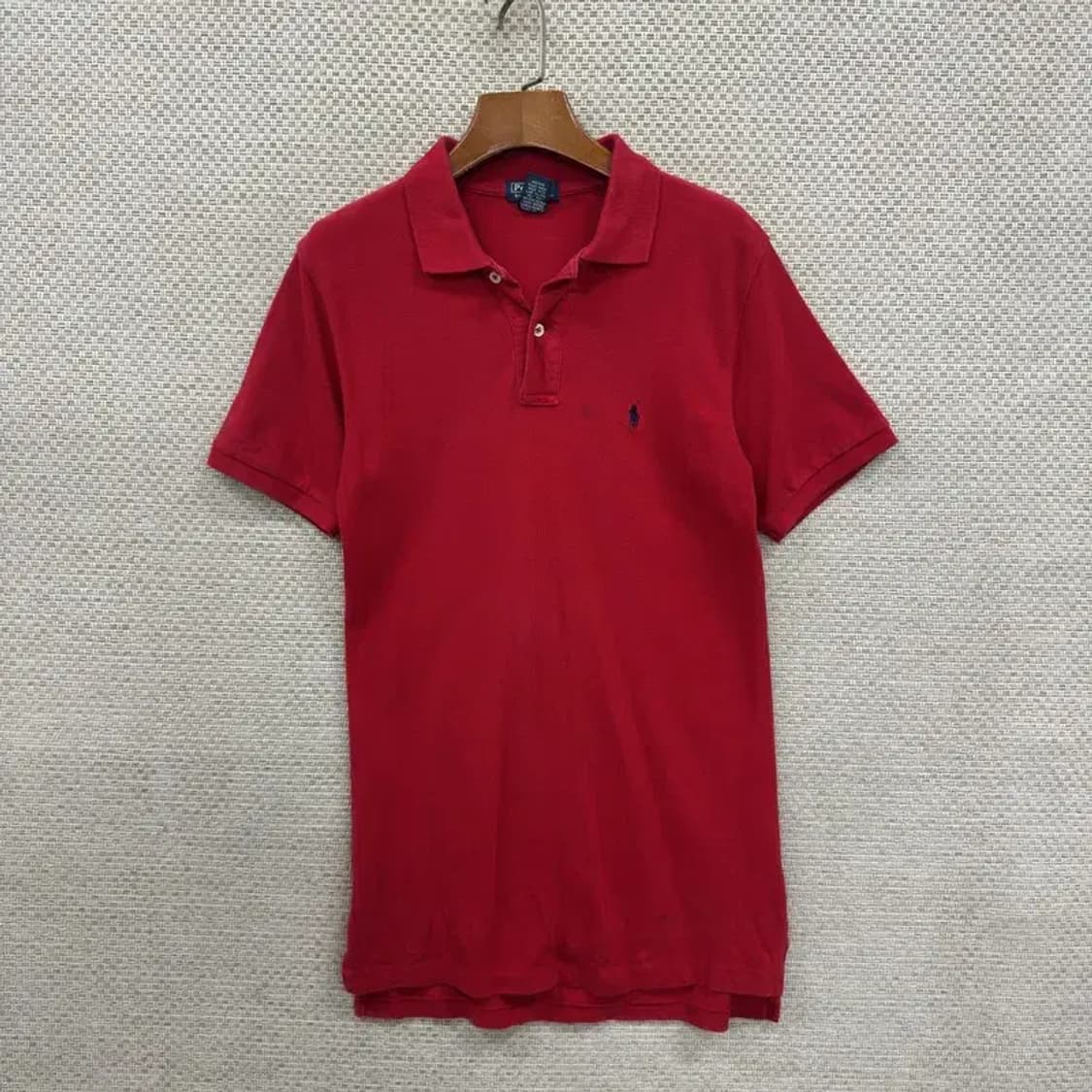 폴로 랄프로렌 레드 여자 폴로티 반팔카라티 85 D07847 상품이미지1