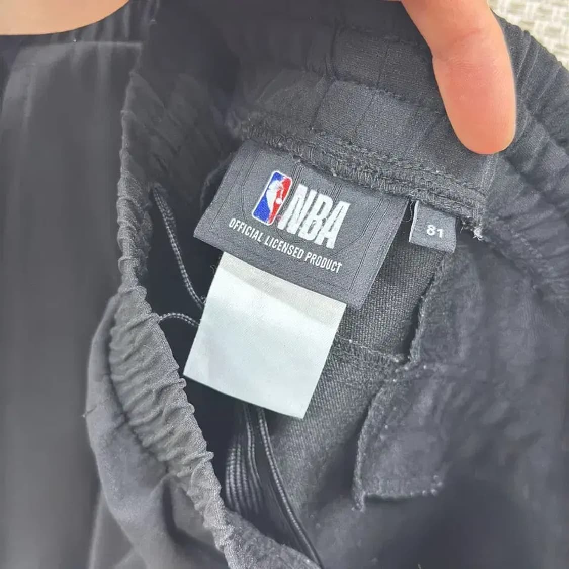 NBA 블랙 캐주얼 스트링 조거팬츠 81 D07874 상품이미지4