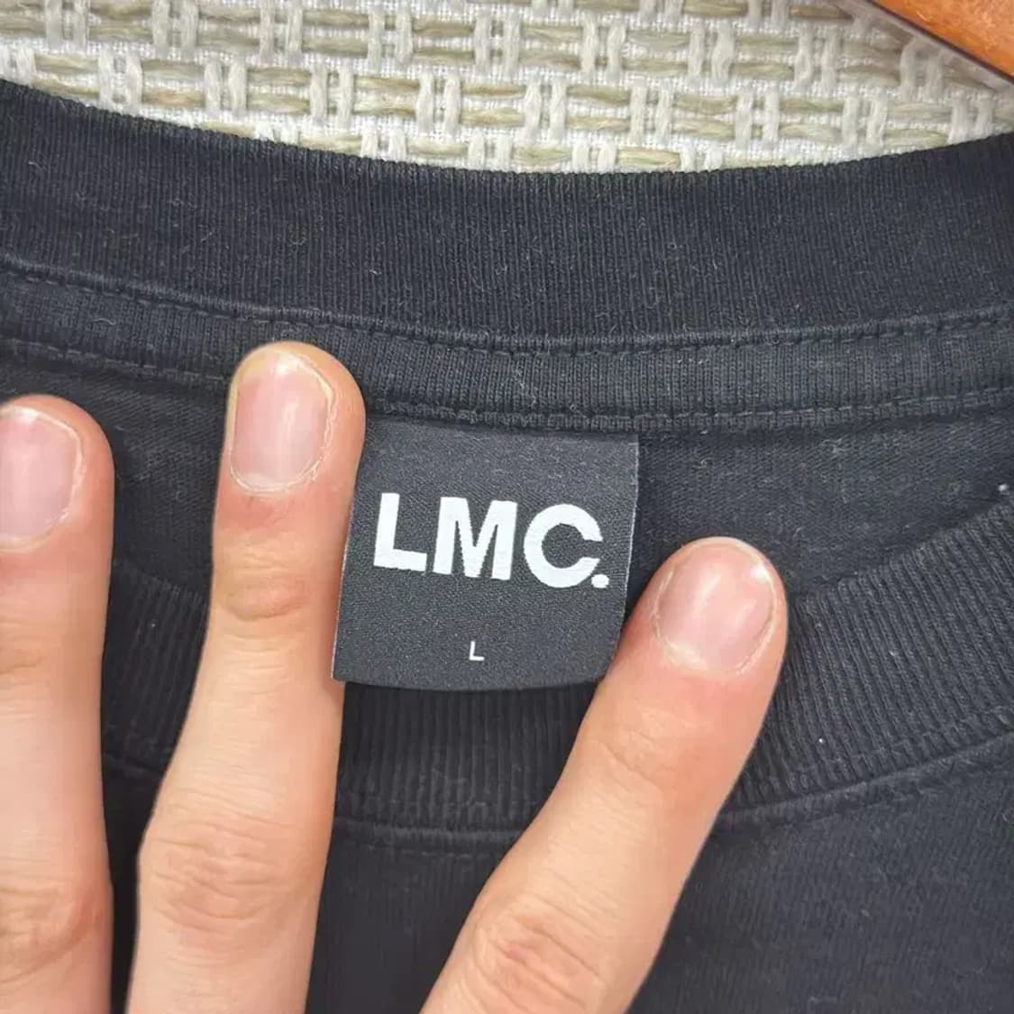 LMC 블랙 곰돌이 프린팅 오버핏 반팔티 100 D07858 상품이미지3