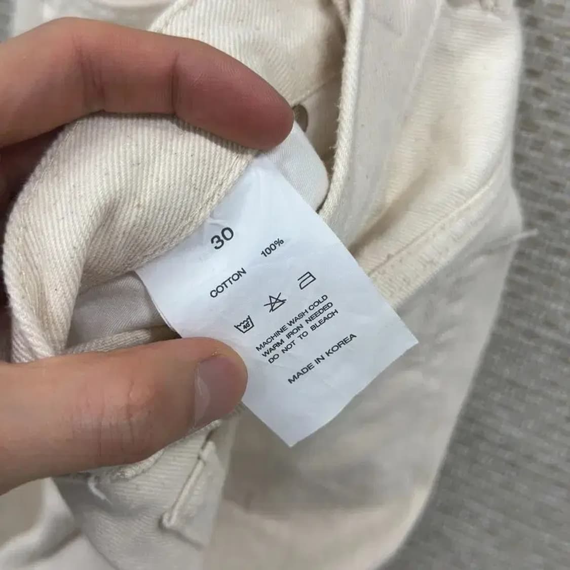 인스턴트데님 캐주얼 크림진 청바지 30인치 D07970 상품이미지5