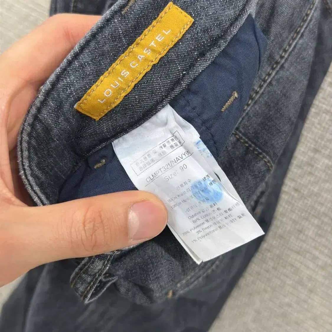 루이까스텔 골프 여름 데님팬츠 청바지 90 D07968 상품이미지4