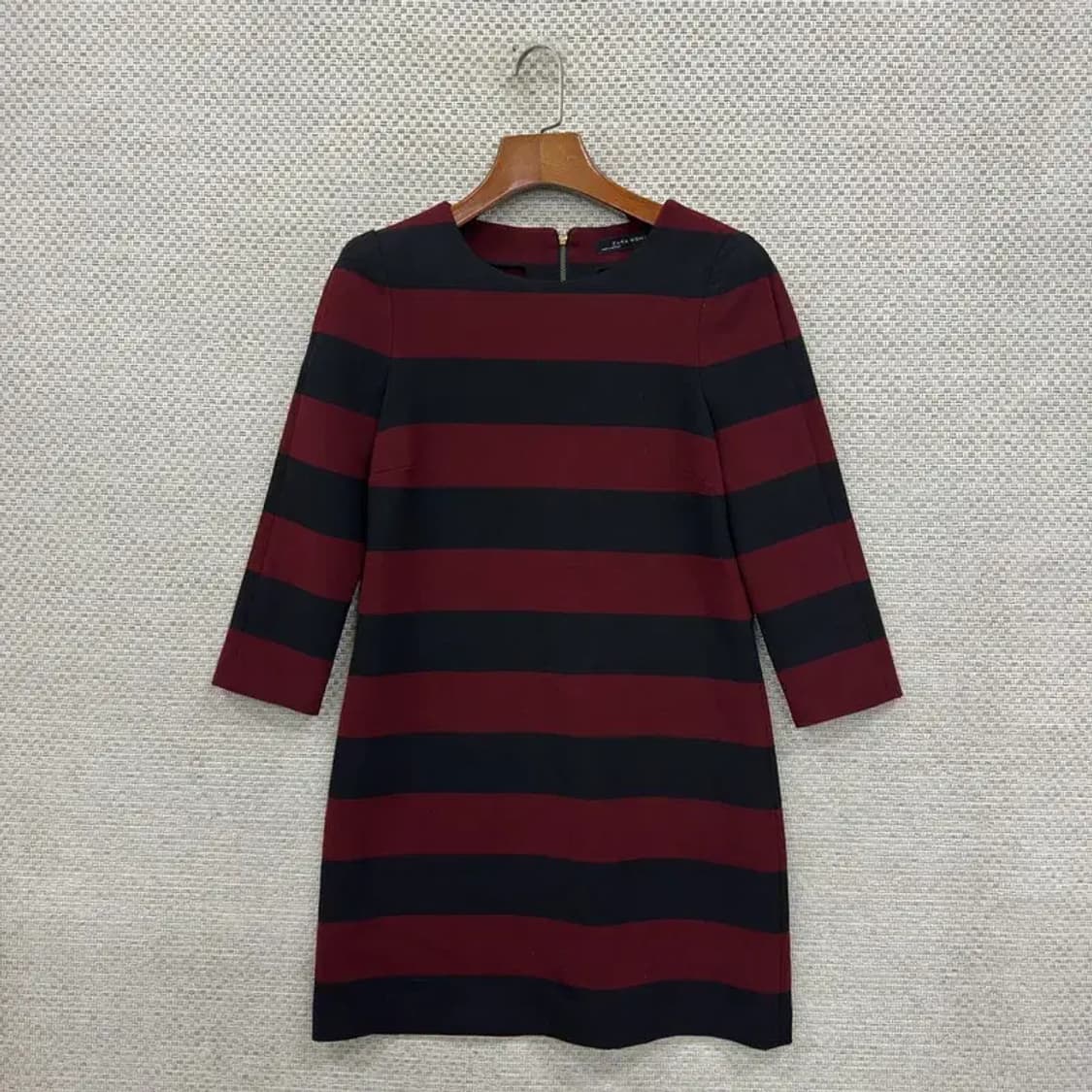 자라 ZARA 스트라이프 7부 원피스 85 D08027 상품이미지1