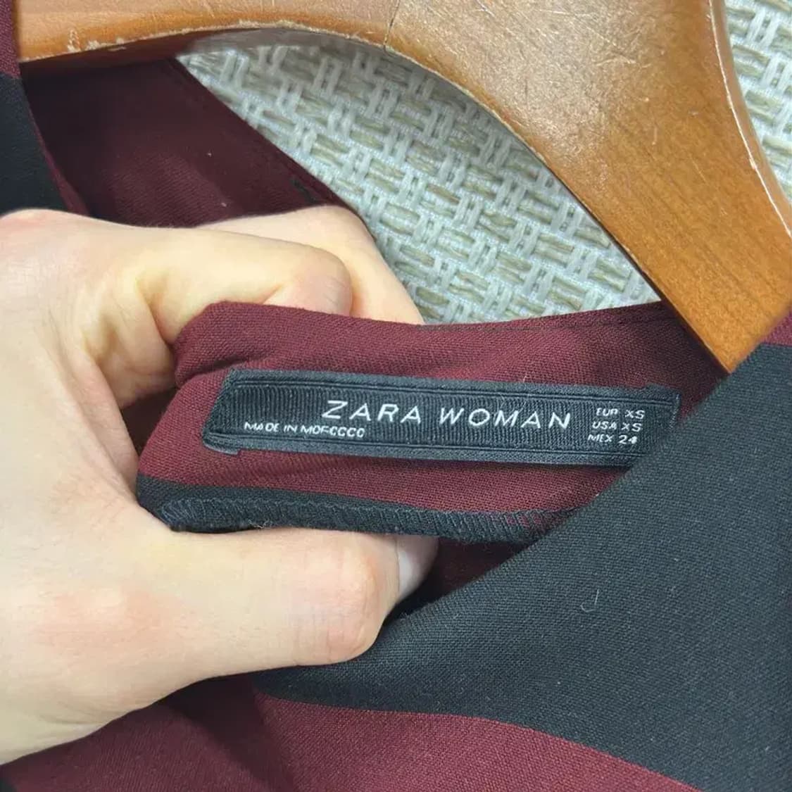 자라 ZARA 스트라이프 7부 원피스 85 D08027 상품이미지3