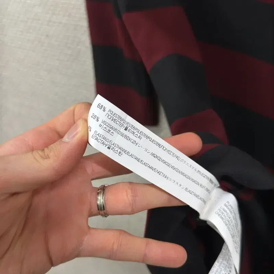 자라 ZARA 스트라이프 7부 원피스 85 D08027 상품이미지4