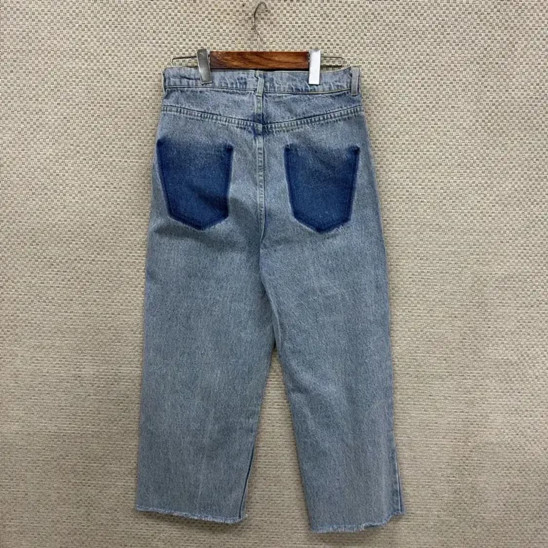 자라 ZARA 와이드팬츠 연청데님 청바지 27인치 D08059 상품이미지2