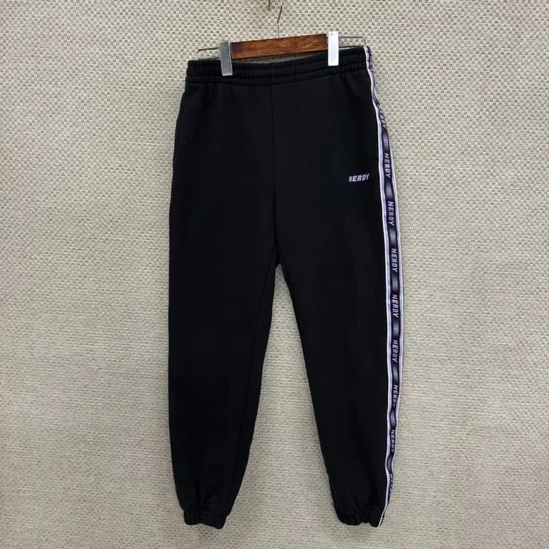 널디 사이드라인 블랙 조거팬츠 S D08056 상품이미지1