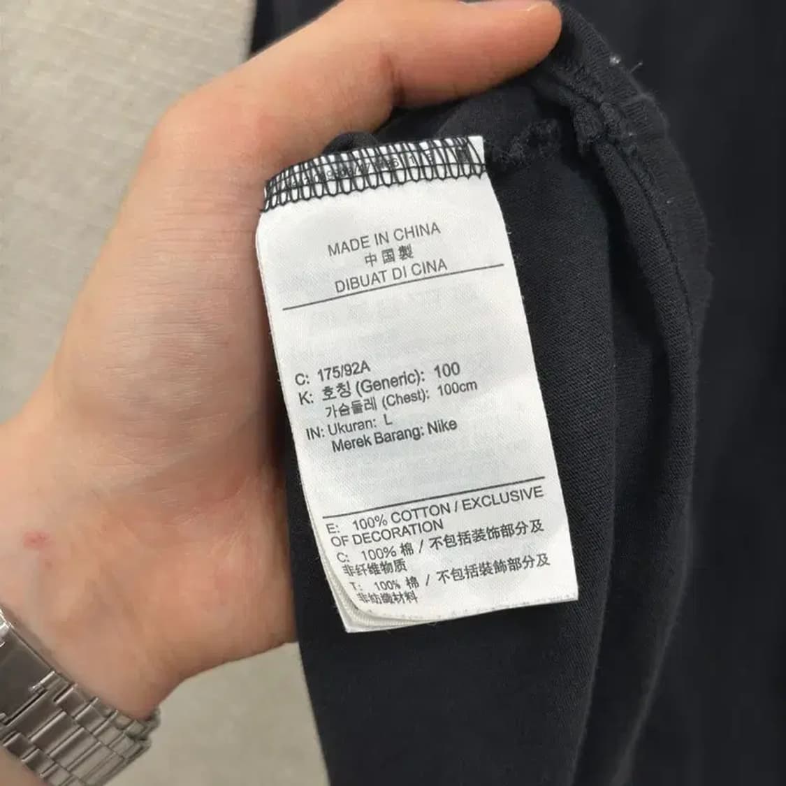 나이키 캐주얼 블랙 반팔티 100 D08038 상품이미지4