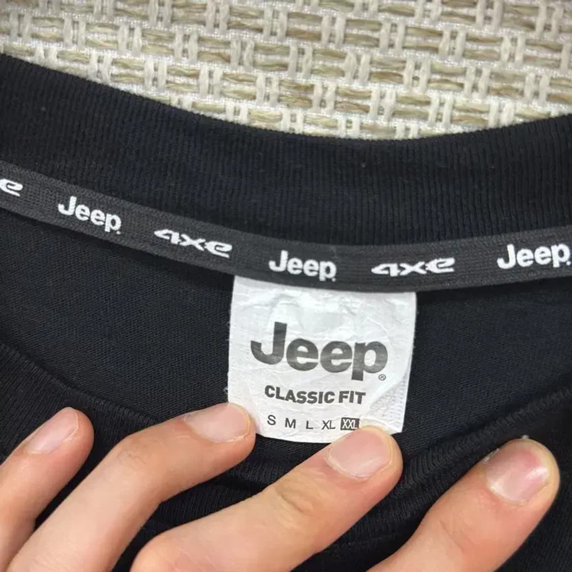 지프 JEEP 프린팅로고 캐주얼 반팔티 110 D08135 상품이미지3