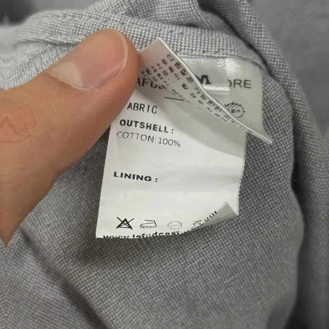 라퍼지스토어 캐주얼 오버핏 긴팔 셔츠 105 D08207 상품이미지4