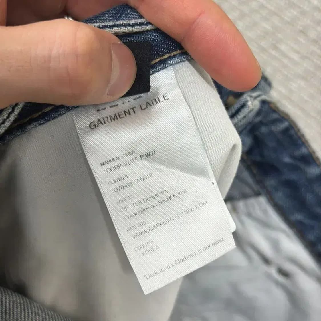 가먼트레이블 피스워커 캐주얼 데님 청바지 L D08227 상품이미지6