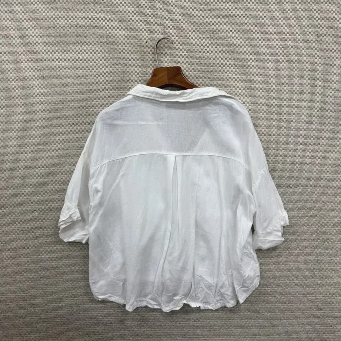 자라 ZARA 린넨 포켓 반팔 셔츠 95 D08304 상품이미지2