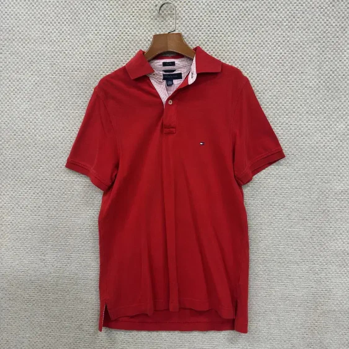 타미힐피거 자수로고 캐주얼 반팔카라티 90 D08375 상품이미지1