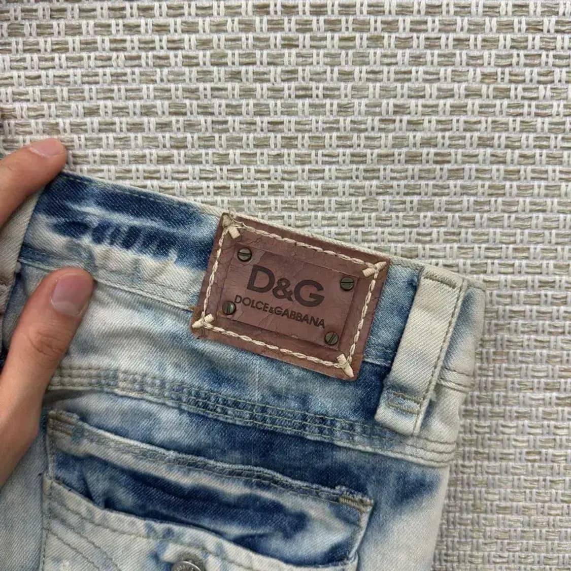 돌체앤가바나 빈티지 워싱 데님 숏팬츠 청반바지 28인치 D08399 상품이미지3
