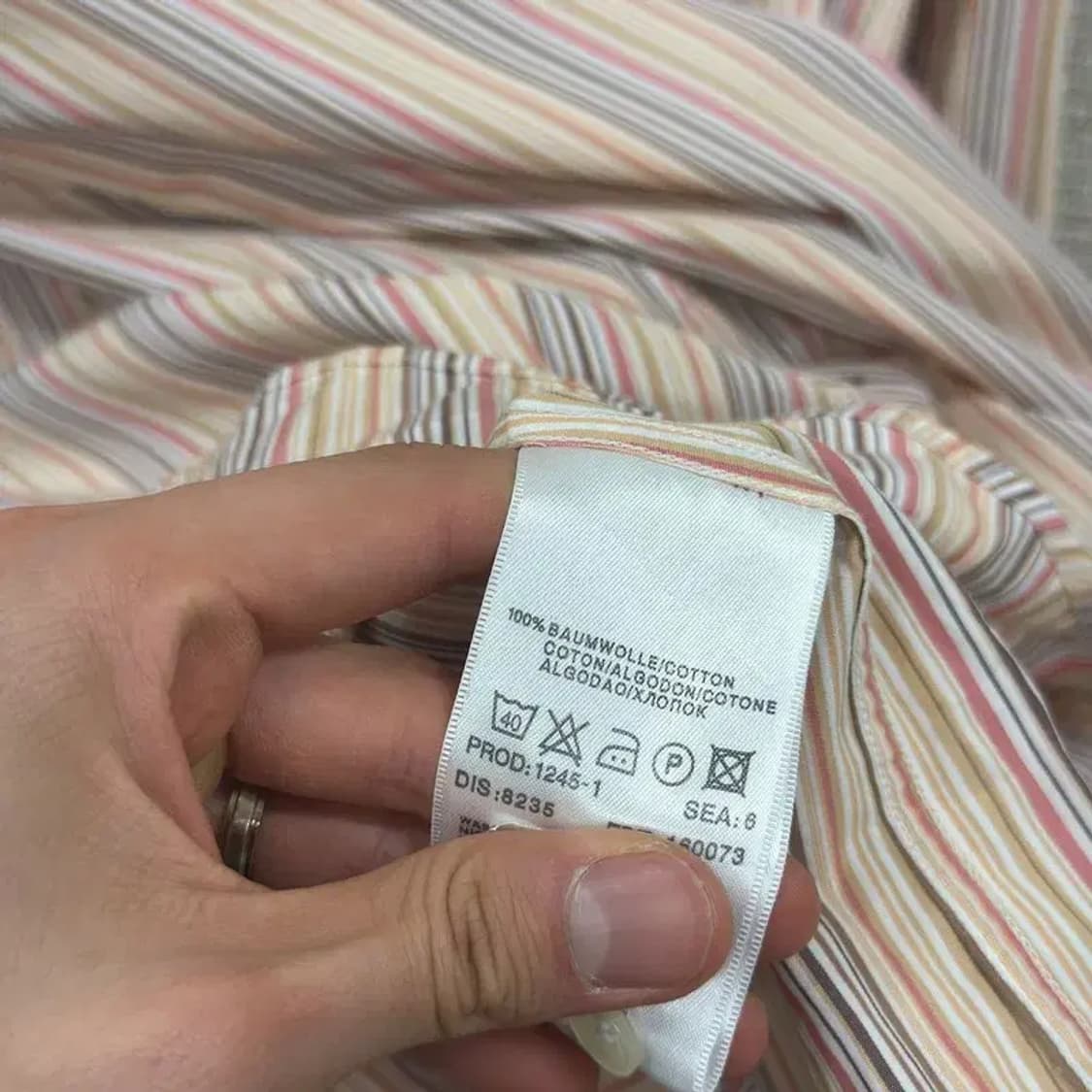휴고보스 캐주얼 스트라이프 긴팔 셔츠 95 D08395 상품이미지4