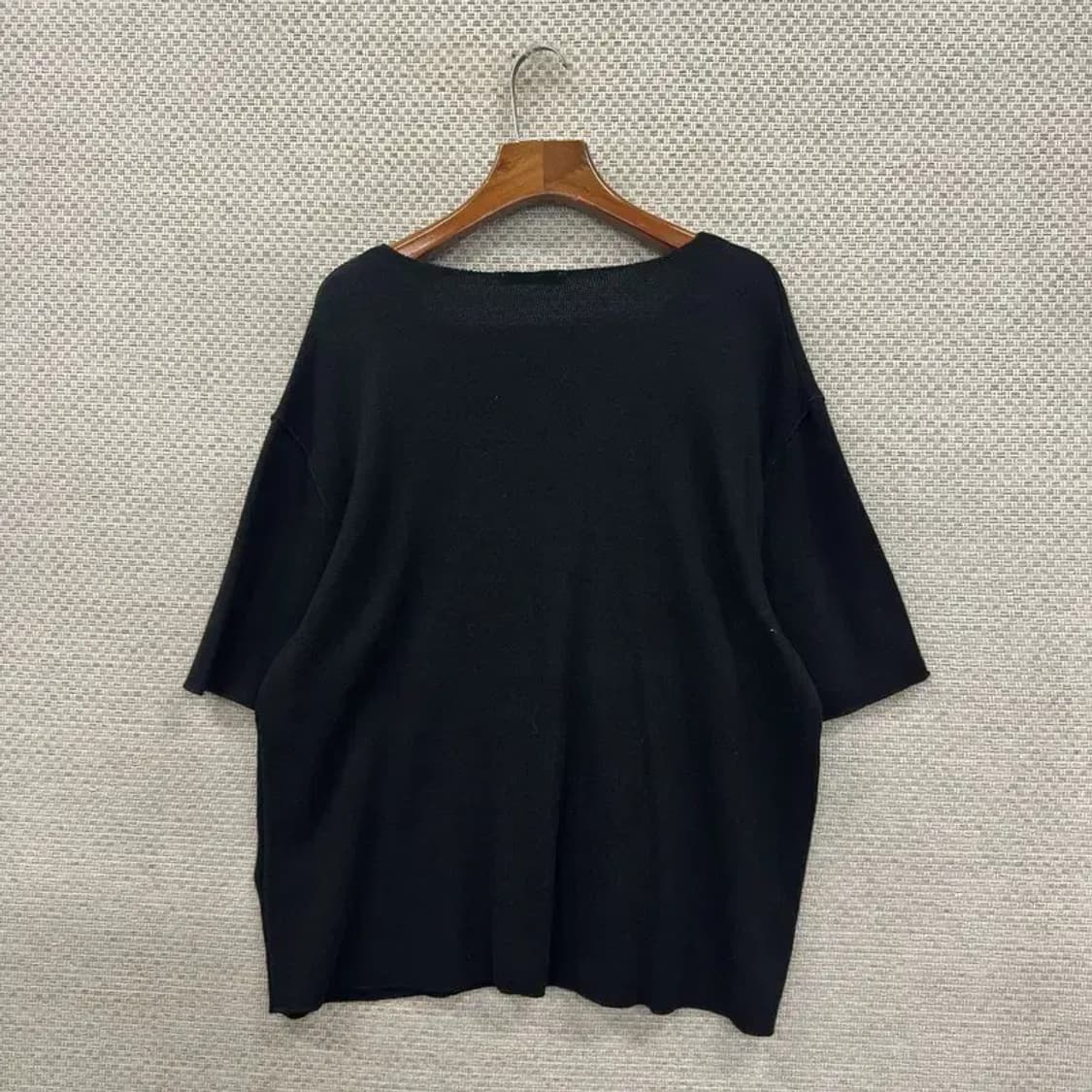 자라 ZARA 캐주얼 비스코스 니트 반팔티 100 D08376 상품이미지2