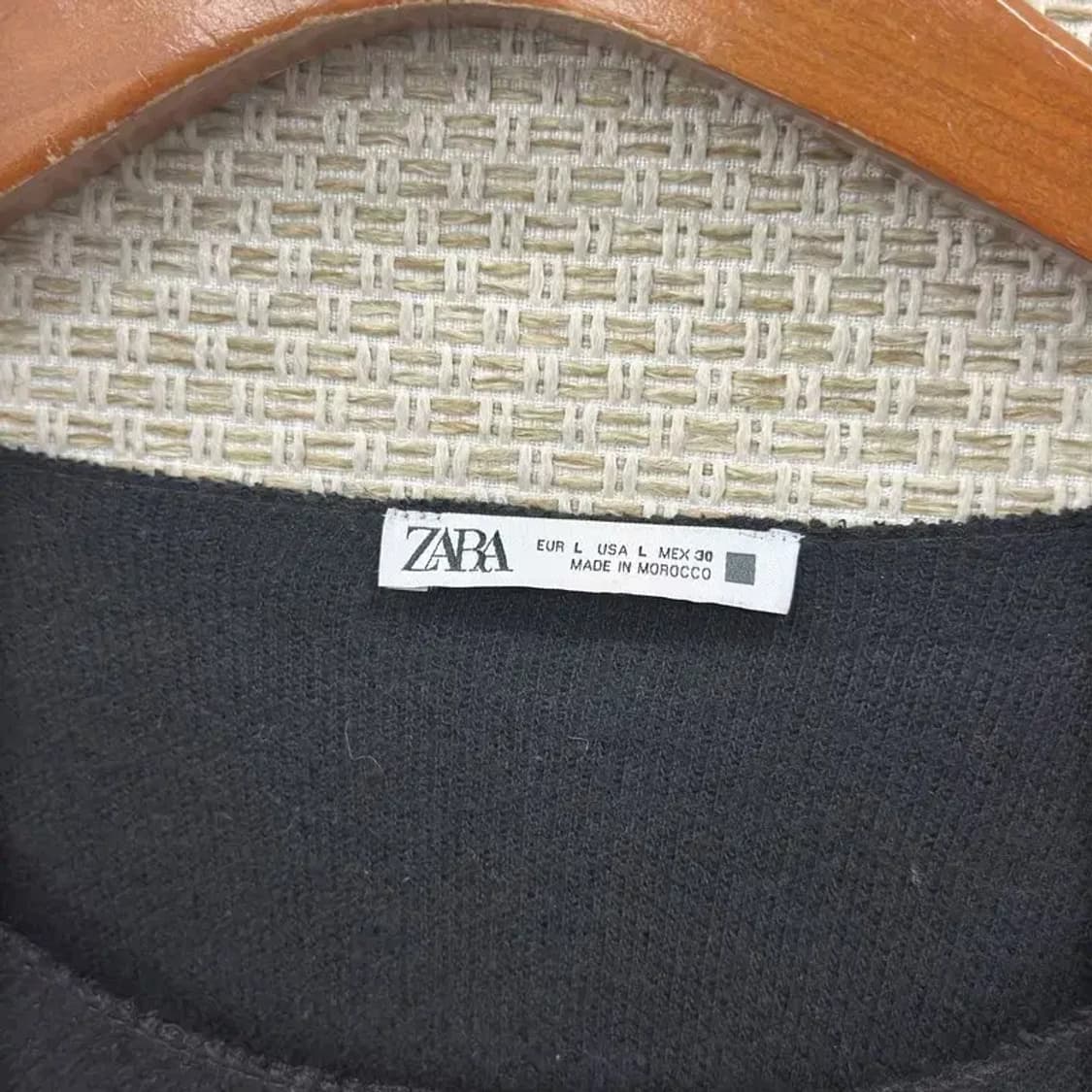 자라 ZARA 캐주얼 비스코스 니트 반팔티 100 D08376 상품이미지3