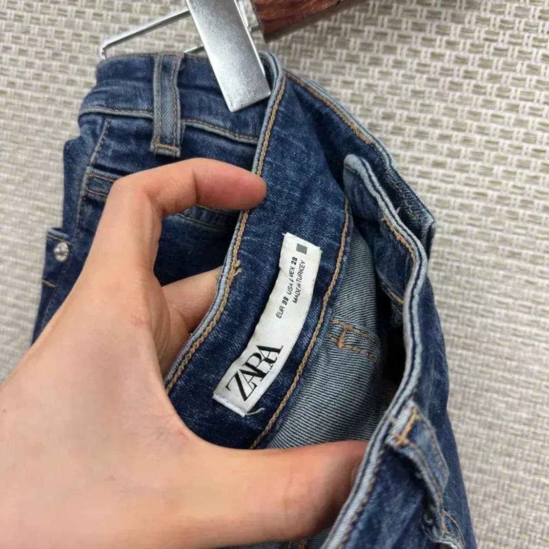 자라 ZARA 부츠컷 스판 데님 청바지 28인치 D08565 상품이미지4