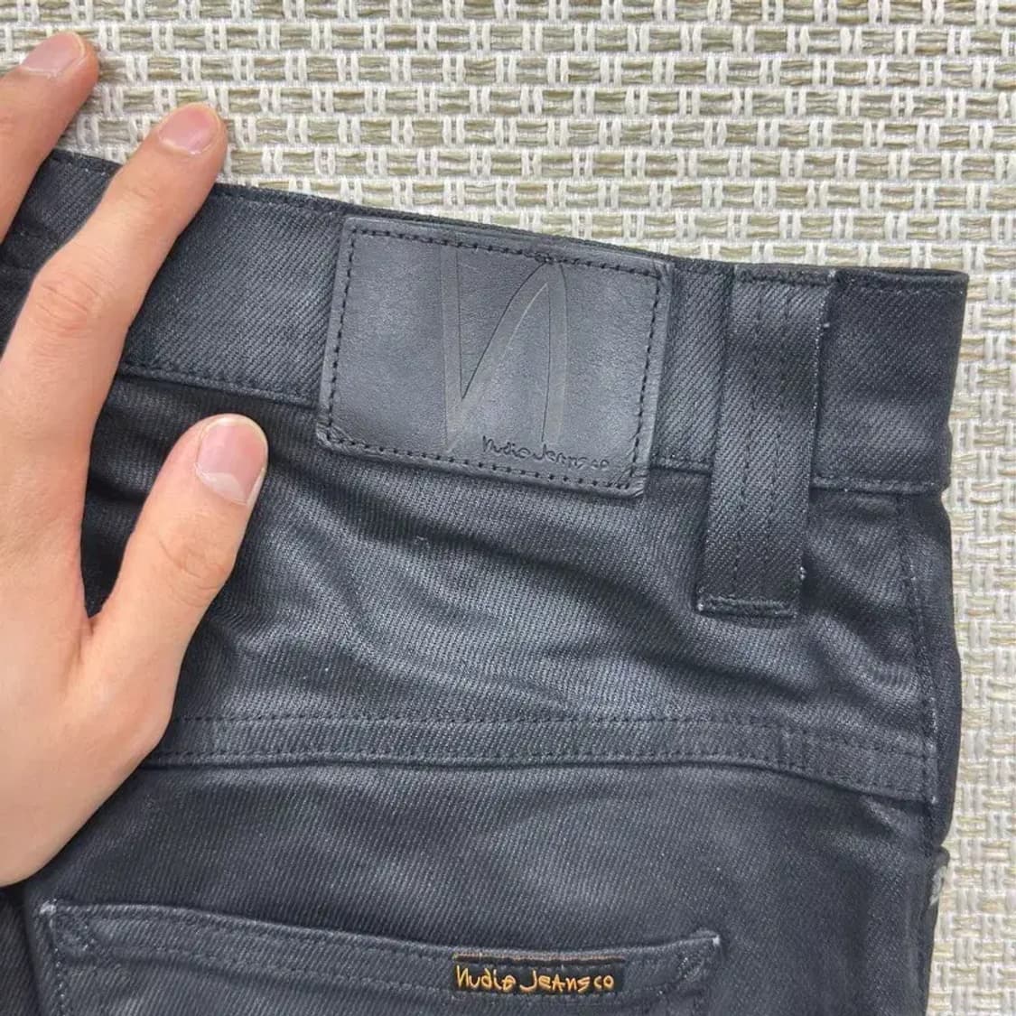 누디진 코팅진 블랙진 흑청바지 30인치 D08556 상품이미지3