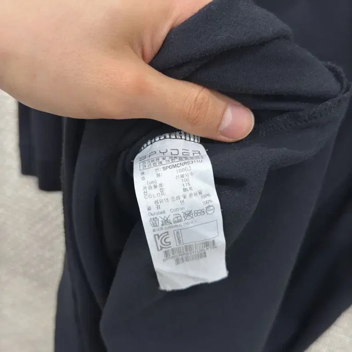 스파이더 빅프린팅로고 캐주얼 반팔티 100 D08536 상품이미지4