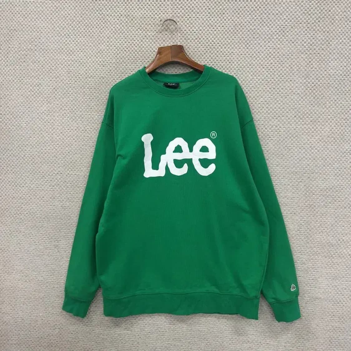 리 LEE 빅프린팅로고 캐주얼 오버핏 스웻셔츠 맨투맨 100 D08622 상품이미지1