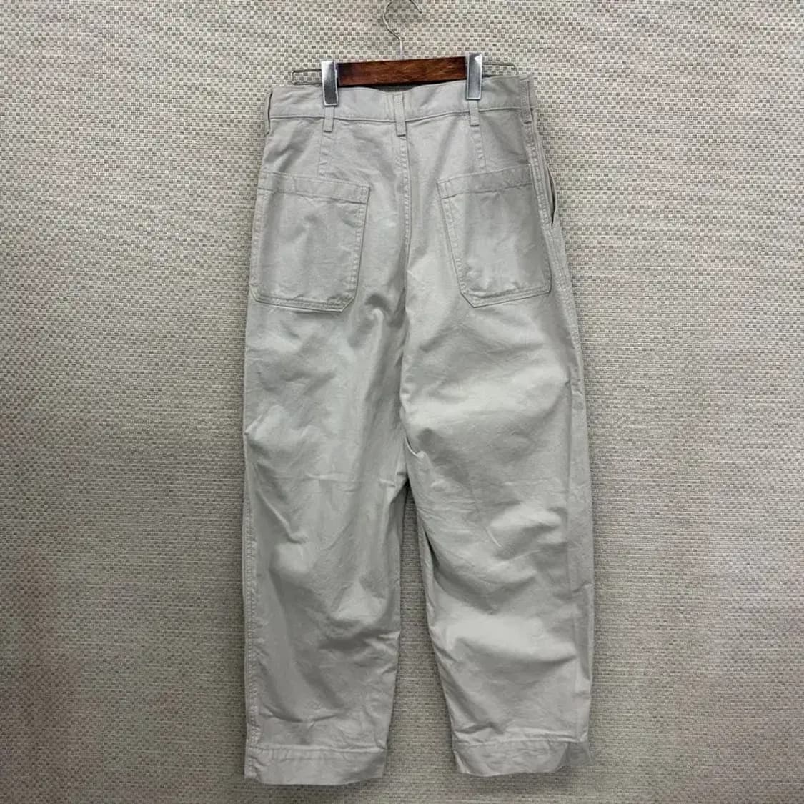 유니클로 U 르메르 핀턱 퍼티그 코튼팬츠 면바지 79 D08731 상품이미지2