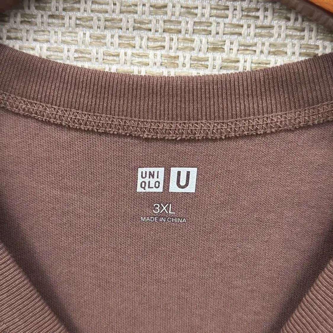 유니클로 U 르메르 빅사이즈 무지 반팔티 3XL D08876 상품이미지3