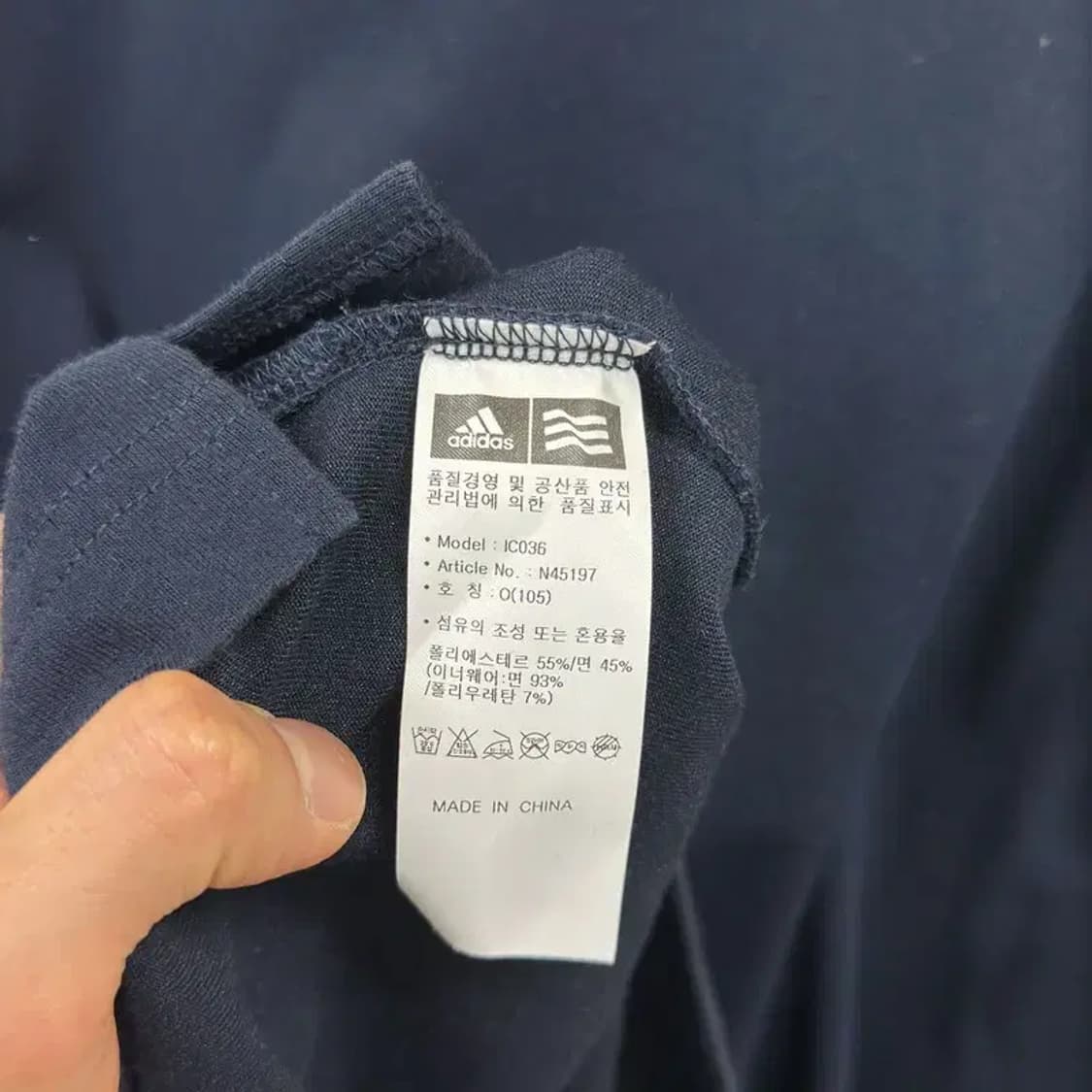 아디다스 골프 자수로고 캐주얼 반팔카라티 105 D08950 상품이미지4