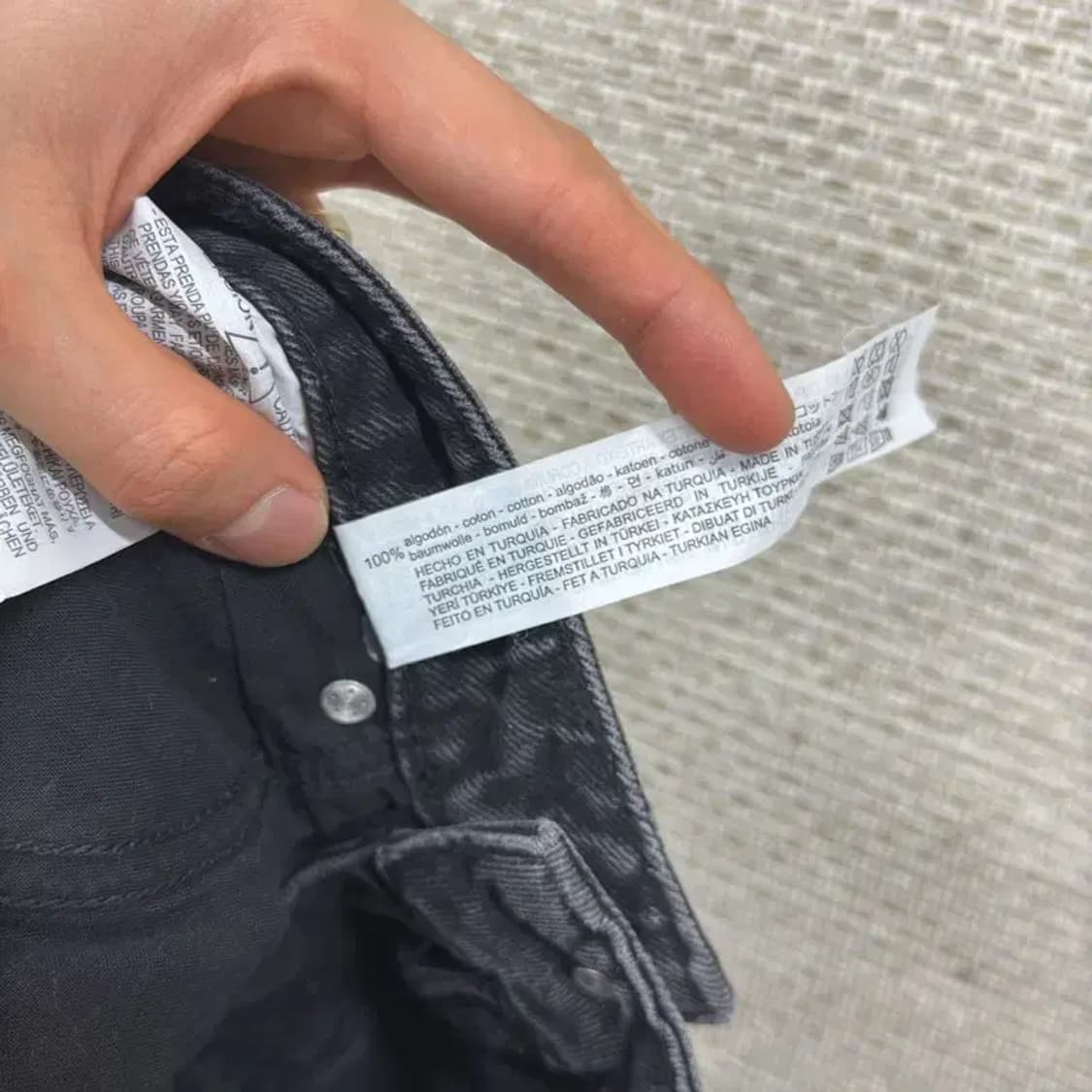 자라 ZARA 캐주얼 블랙진 흑청바지 26인치 D09047 상품이미지5
