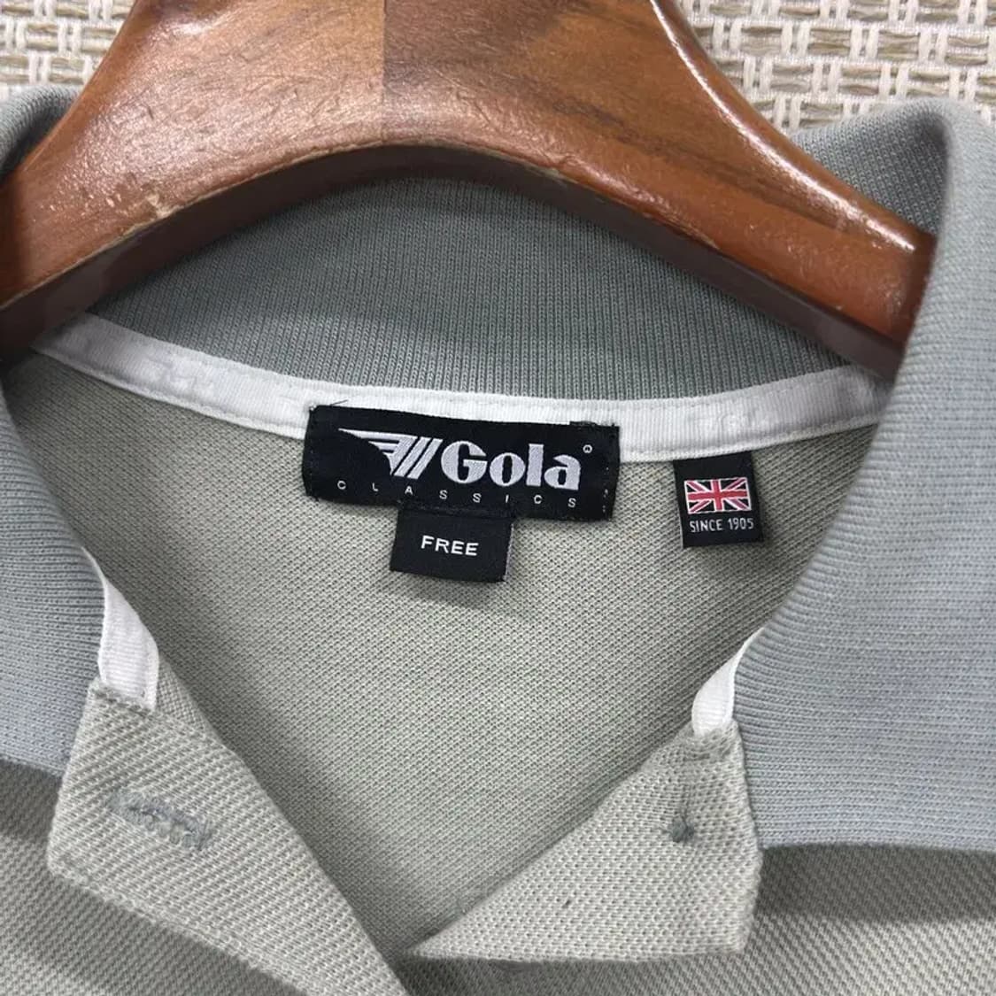 널디 자수로고 크롭 반팔카라티 90 D09182 상품이미지3